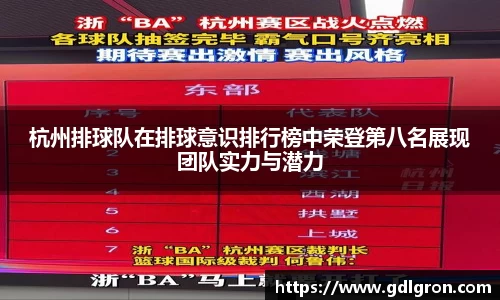 杭州排球队在排球意识排行榜中荣登第八名展现团队实力与潜力